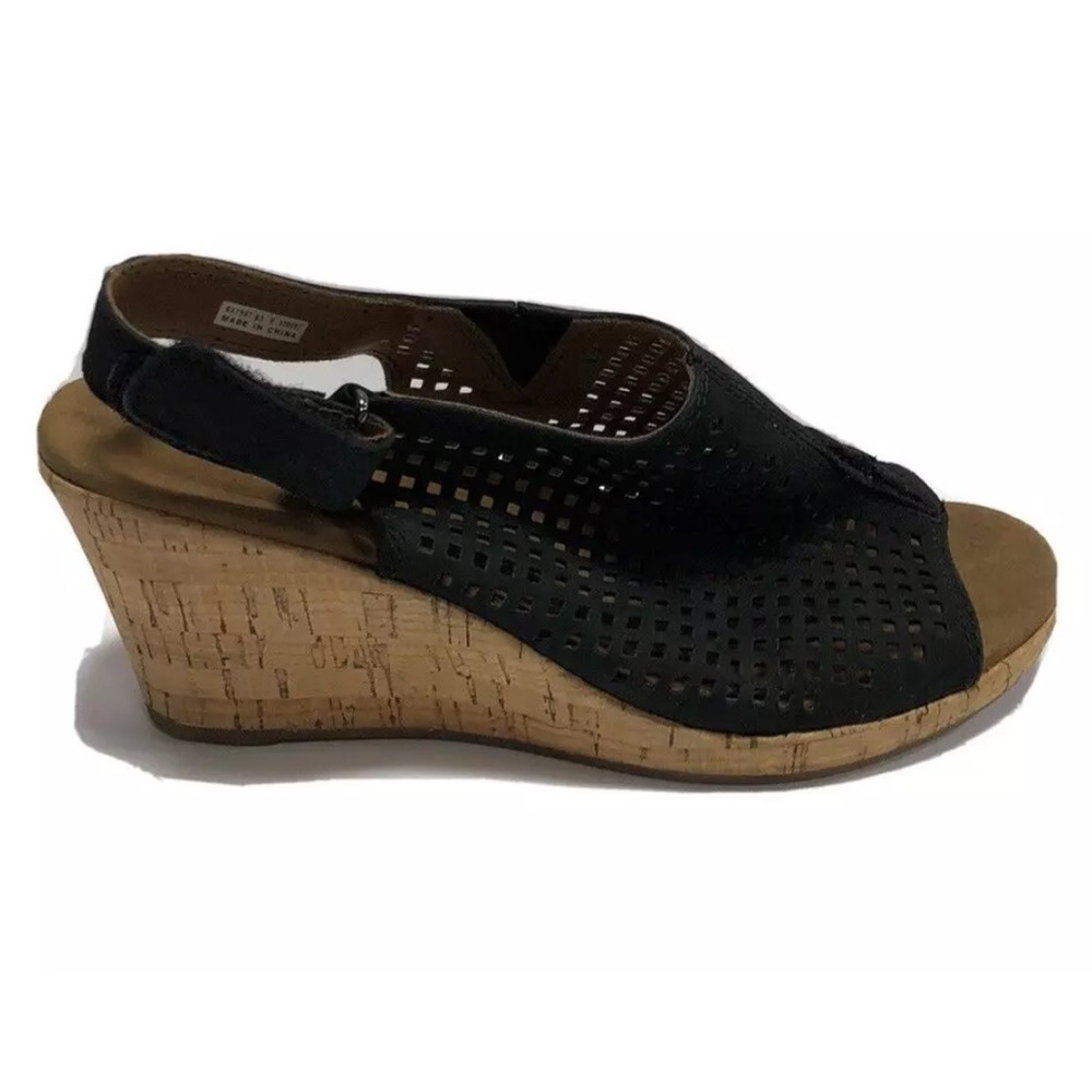 Rockport Women’s Briah Perf Slingback Sandals Black, Size 6.5 M